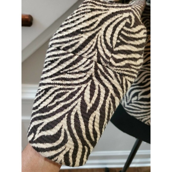 Chaus Womens Brown Rayon & Nylon Long Sleeve Button Collared Casual Coat - Picture 4 of 11